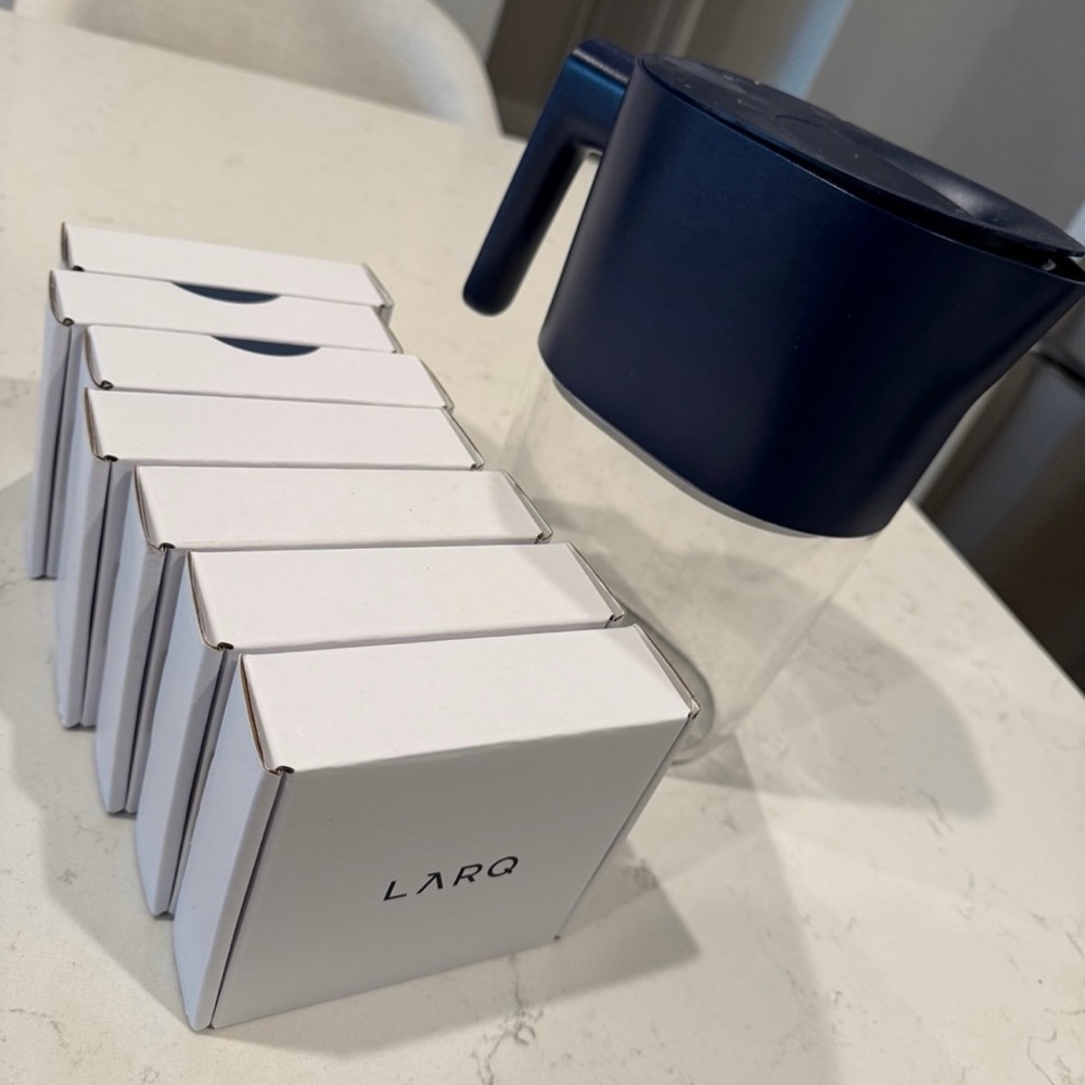 LARQ Blue Water Pitcher with Filters